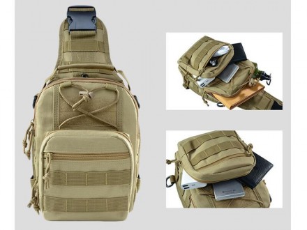 Сумка тактична через плече Smartex 3P Tactical 10 ST-050 підходить для військови. . фото 4