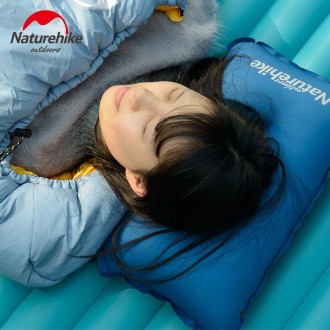 Самонадувна подушка Naturehike Sponge automatic Inflatable Pillow легка і практи. . фото 11