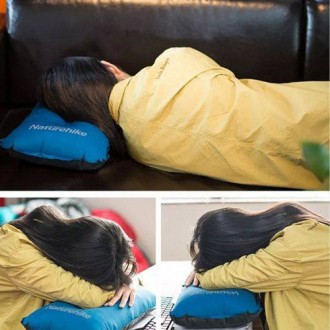 Самонадувна подушка Naturehike Sponge automatic Inflatable Pillow легка і практи. . фото 9