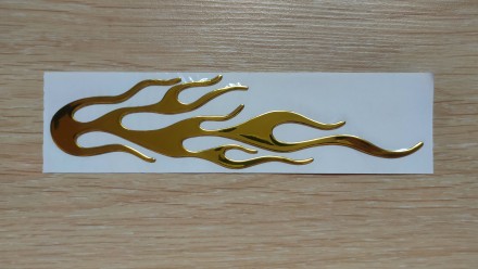 Наклейка на эмблему авто "Огонь"
Цвет : Золото
Ширина : 20.5 см
Выс. . фото 9