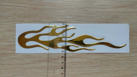 Наклейка на эмблему авто "Огонь"
Цвет : Золото
Ширина : 20.5 см
Выс. . фото 5