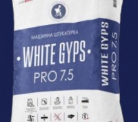 Машинна гіпсова штукатурка WHITE GYPS PRO 7.5. Київ. фото 1 Машинна гіпсова штукатурка WHITE GYPS PRO 7.5. Київ. фото 1