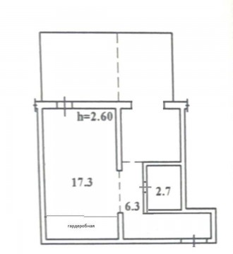1-кімнатна квартира на вулиці Тіниста/Черняховського. Розташована на 2 поверсі 5. Приморский. фото 6