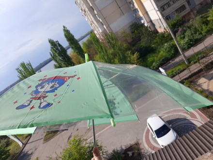 Полупрозрачный Детский зонтик (зеленый)

Диаметр 83 см
Длина 61,3 см. . фото 6