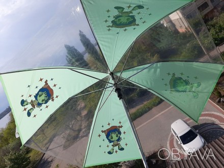 Полупрозрачный Детский зонтик (зеленый)

Диаметр 83 см
Длина 61,3 см. . фото 1