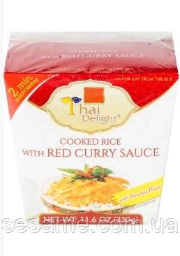Тайський рис у коробочці у червоному соусі каррі Cooked Rice Red Curry Sauce Hok. . фото 2