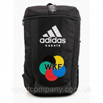 Спортивный рюкзак Adidas Karate WKF городской удобный черный стильный повседневн. . фото 3
