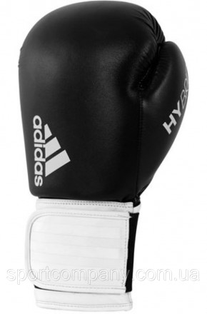 Боксерські рукавички шкіряні Adidas Hybrid 100 професійні тренувальні 8 OZ для с. . фото 7