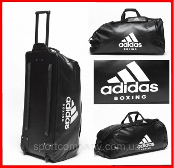 Спортивная дорожная сумка на колесах Adidas Boxing с выдвижной ручкой обьем 120 . . фото 2