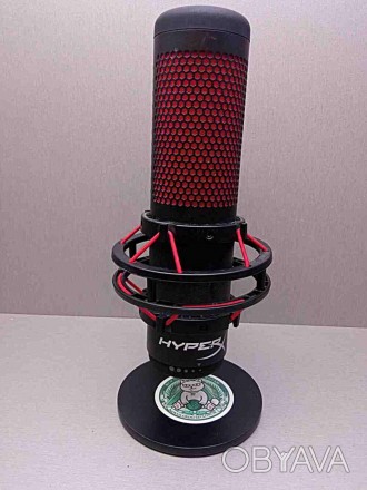 Мікрофон для подкастів HyperX Quadcast HX-MICQC-BK
Мікрофон обладнаний віброгаса. . фото 1