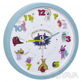 Часы в детскую комнату TFA Little Monsters
d=309x44 мм, Sweep, бирбзовый
Тихий х. . фото 1