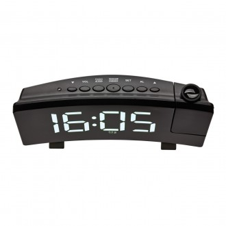 Проекционные часы TFA c FM-радио, USB
Функции
Дисплей со светящимися светодиодны. . фото 5