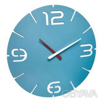 Дизайнерские настенные часы TFA CONTOUR голубой
d=350x35 мм
Настенные часы CONTO. . фото 1