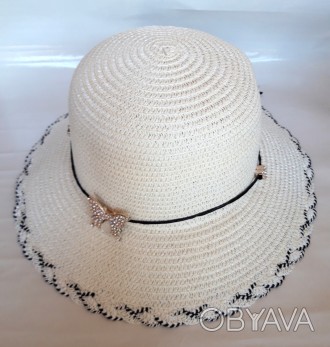 Шляпка женская летняя Fashion (58 см) Белая (ШЧ102/3)