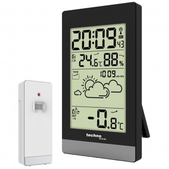 Метеостанція цифрова Technoline WS9132 Black (WS9132). . фото 3 Technoline WS9132 Black - це стильна компактна і енергонезалежна метеостанція, я. . фото 3