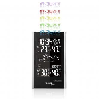 Метеостанція цифрова Technoline WS9060 Black/Silver (WS9060). . фото 3 Technoline WS9060 Black/Silver - це стильна і фукціональна метеостанція з велики. . фото 3