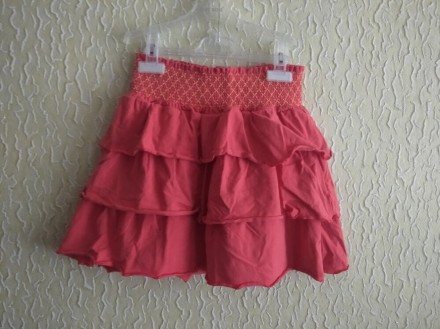 Хлопковая трикотажная юбка Adidas.
Цвет - красно- коралловый и желтый.
Талия н. . фото 5