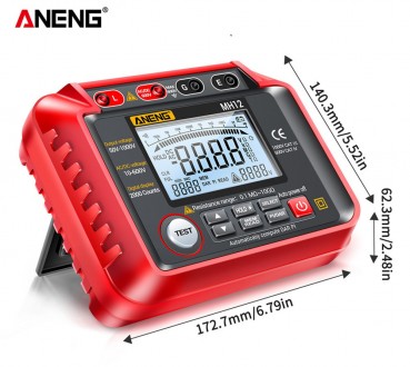 Aneng MH12 - це багатофункціональний інструмент, який може вимірювати опір ізоля. . фото 4