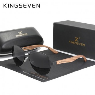 Оригінальні, поляризаційні, сонцезахисні окуляри KINGSEVEN Z5518 для чоловіків. . . фото 2