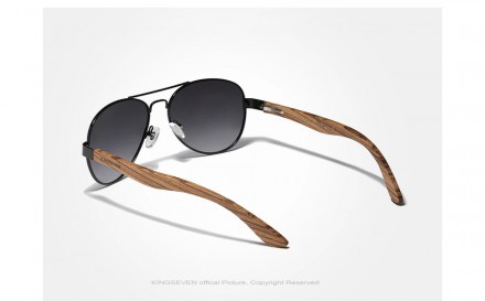 Оригінальні, поляризаційні, сонцезахисні окуляри KINGSEVEN Z5518 для чоловіків. . . фото 5