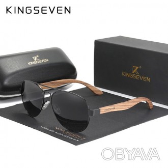 Оригинальные, поляризационные, солнцезащитные очки KINGSEVEN Z5518 для мужчин. Н. . фото 1