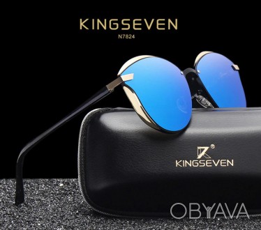 Оригинальные, поляризационные, солнцезащитные очки KINGSEVEN N7824 для женщин им. . фото 1