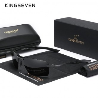 Оригинальные, поляризационные, солнцезащитные очки KINGSEVEN N7241 для мужчин им. . фото 8