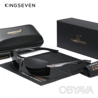 Оригінальні, поляризаційні, сонцезахисні окуляри KINGSEVEN N7241 для чоловіків м. . фото 1