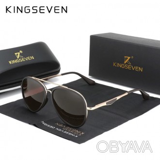Оригинальные, поляризационные, солнцезащитные очки KINGSEVEN N7936 для мужчин им. . фото 1