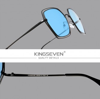 Оригинальные, поляризационные, солнцезащитные очки KINGSEVEN N7020 для женщин им. . фото 6