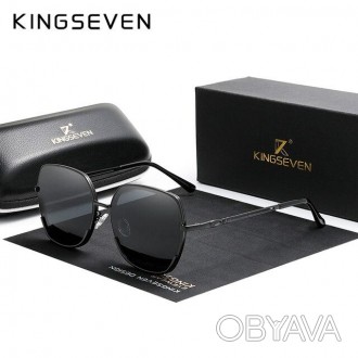 Женские поляризационные солнцезащитные очки KINGSEVEN N7822 Black Gray