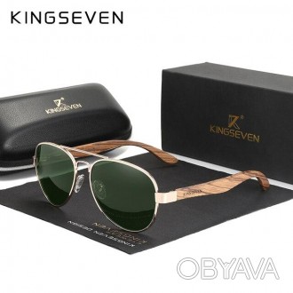 Оригінальні, поляризаційні, сонцезахисні окуляри KINGSEVEN Z5518 для чоловіків. . . фото 1