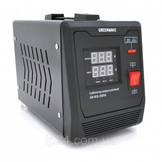 Стабілізатор напруги релейний Green Wave Mauser 2000VA (1400 Вт), 1xShuko, DC140-260V, AC220±8%, BOX, Q4. Київ. фото 1 Стабілізатор напруги релейний Green Wave Mauser 2000VA (1400 Вт), 1xShuko, DC140-260V, AC220±8%, BOX, Q4. Київ. фото 1