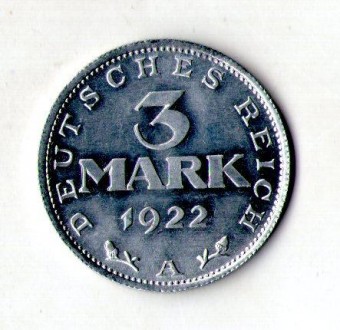 Німеччина веймарська республіка 3 марки 1932 No1378. . фото 2