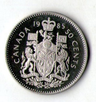 Канада 50 млн 1985 рік пруф No1410. . фото 3