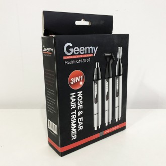 Gemei GM 3107 призначений для дбайливого видалення небажаних волосків у носі та . . фото 12