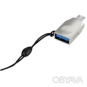 Компактный OTG-переходник Hoco UA10 предназначается для быстрого подключения USB. . фото 1