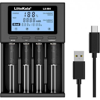Зарядное устройство для аккумуляторов LiitoKala Lii-M4 (Li-ion IMR LiFe+NiMH) + . . фото 2