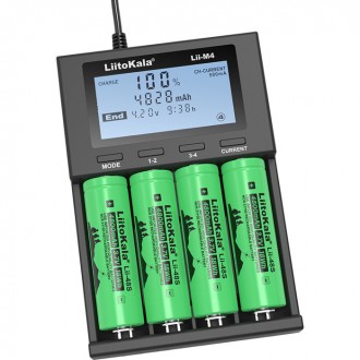 Зарядное устройство для аккумуляторов LiitoKala Lii-M4 (Li-ion IMR LiFe+NiMH) + . . фото 9