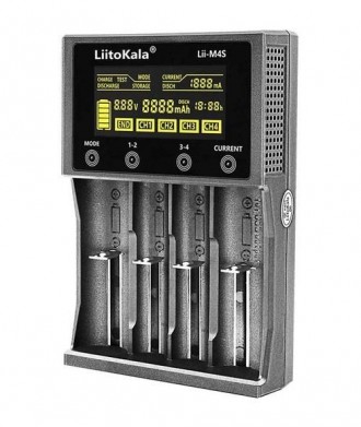 Зарядний пристрій для акумуляторів LiitoKala Lii-M4S (Li-ion IMR LiFe+NiMH) + Ro. . фото 7