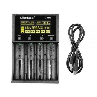 Зарядний пристрій для акумуляторів LiitoKala Lii-M4S (Li-ion IMR LiFe+NiMH) + Ro. . фото 4