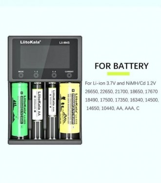 Зарядний пристрій для акумуляторів LiitoKala Lii-M4S (Li-ion IMR LiFe+NiMH) + Ro. . фото 5
