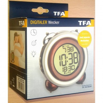 Настольные часы TFA 60201605
 
Характеристики товара: 
 
Механизм:
 
электронные. . фото 3