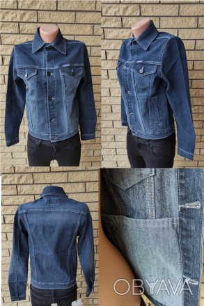 Куртка унисекс (женская, подростковая) джинсовая стрейчевая на пуговицах DIFFER,. . фото 1