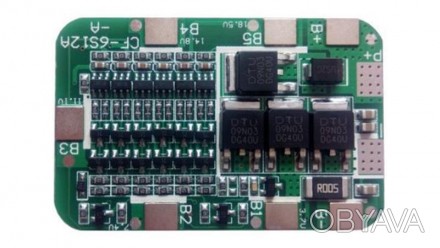  Контроллер защиты заряда разряда BMS 6*Li-Ion 12A. Если используются б/у аккуму. . фото 1