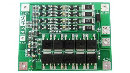  Контроллер защиты заряда разряда BMS 4 * Li-Ion 40A. Если используются б / у ак. . фото 2
