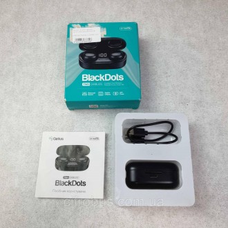 Bluetooth TWS гарнітура Gelius Pro BlackDots Black — це ультралегкі навушники, з. . фото 6