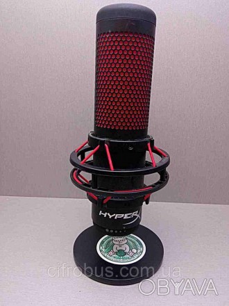 Микрофон для подкастов HyperX Quadcast HX-MICQC-BK
Микрофон оснащен виброгасител. . фото 1
