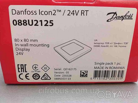 Проводные комнатные термостаты Danfoss Icon2 24V применяются для управления сист. . фото 1