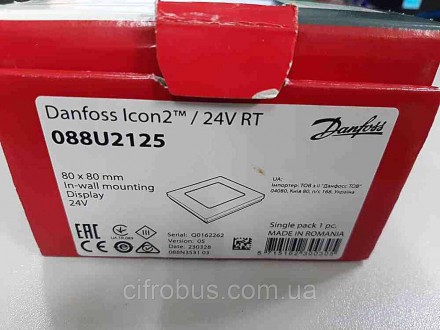 Дротові кімнатні термостати Danfoss Icon2 24V застосовуються для керування систе. . фото 2